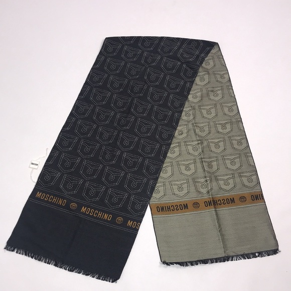NWT Moschino silk and wool scarf 62” length - Picture 7 of 8